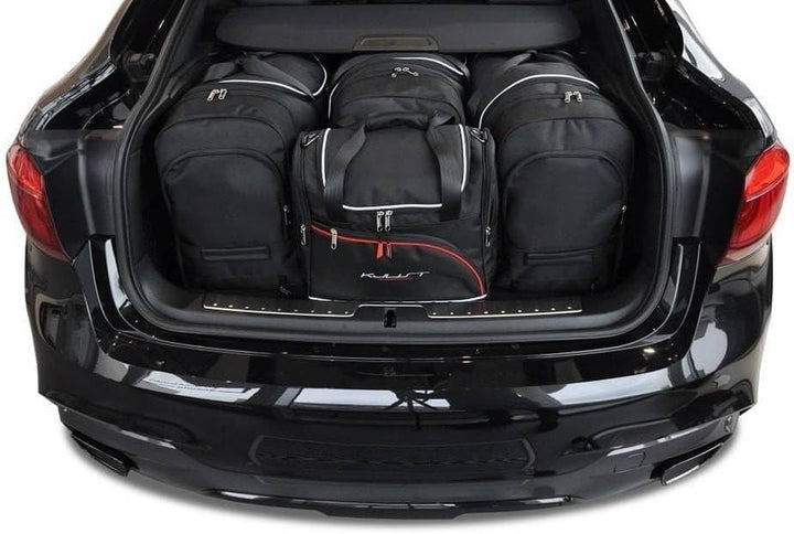 KJUST Dedizierte Kofferraumtaschen 4 STK kompatibel mit BMW X6 F16 2014-2019
