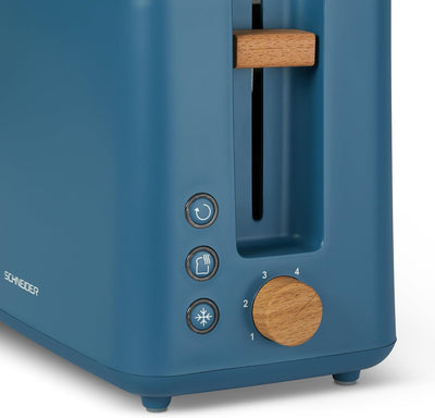 SCHNEIDER Fjord Line Toaster mit 870 Watt, 2-Schlitz-Toaster mit variabler Bräunungssteuerung in 6 S