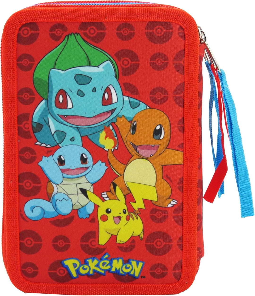 CYPBRANDS Pokémon-Federmäppchen, 3-stöckig, Schulmaterial, Mehrfarbig, offizielles Produkt