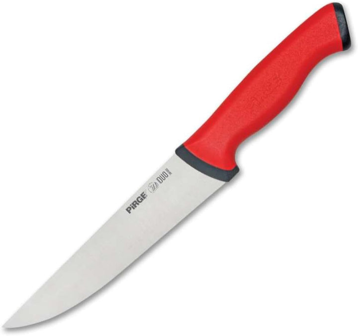 Pirge Duo Metzgermesser 16,5 cm Rot Schlachtermesser - Fleischermesser - Stechmesser - Exzellenter S