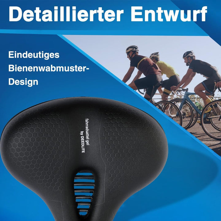 Deedlite Bike Sattel Premium Universal Sattel Pro 3.0 - Endlich Schmerzfrei Radfahren | Bequem Weich