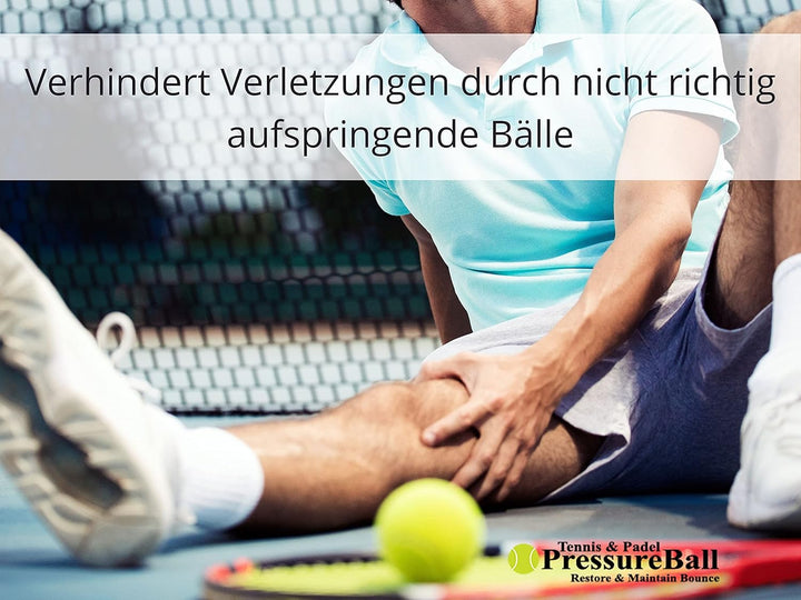 PressureBall Presurisator für Padel- und Tennisbälle, verlängert die Lebensdauer der Bälle, bewahrt