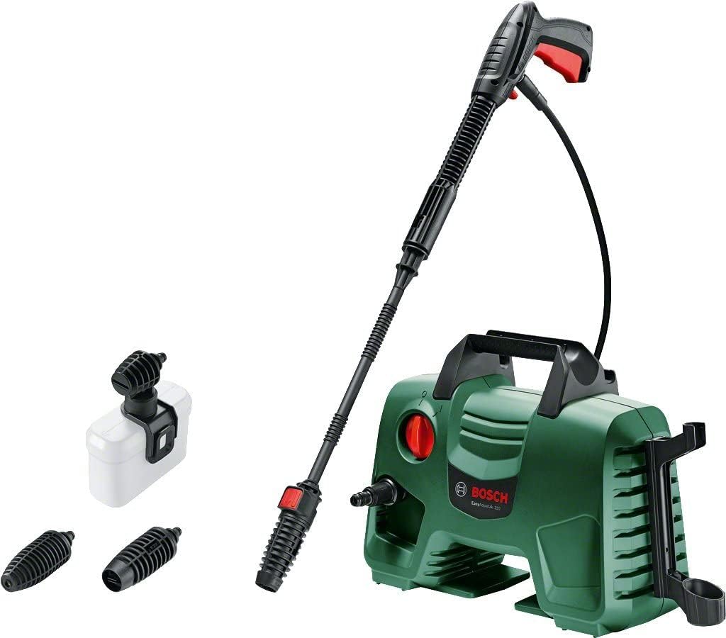 Bosch Hochdruckreiniger EasyAquatak + Terrasenreiniger Aufsatz Aquasurf Set mit Zubehör EasyAquatak