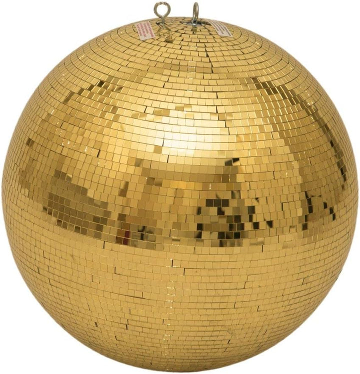 EUROLITE Spiegelkugel 50cm gold | Sicherheits-Spiegelkugel mit zweiter Öse