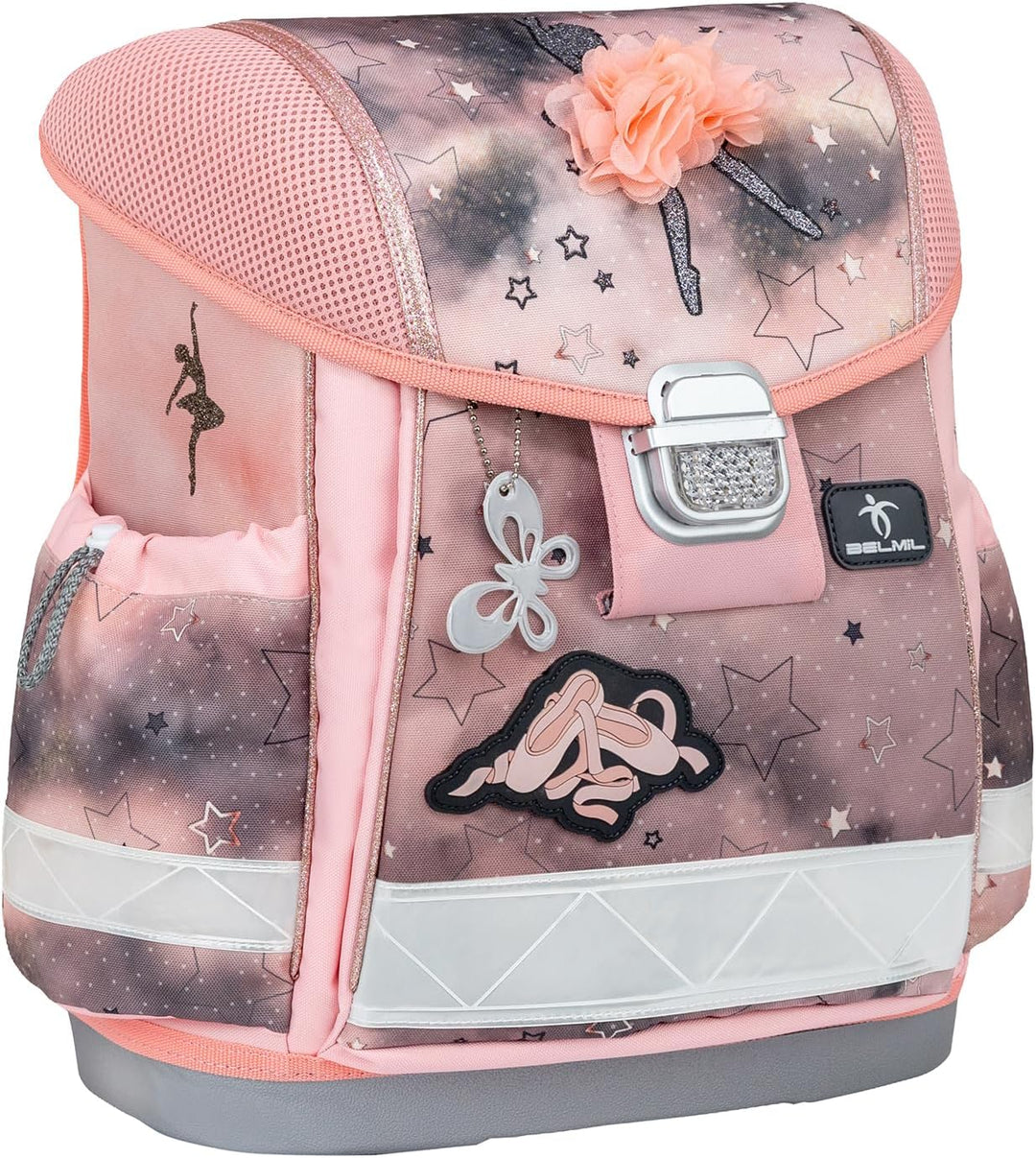 Belmil Classy Schulranzen Set 4 - teilig (403-13/AG/S) M Rose Ballet, M Rose Ballet