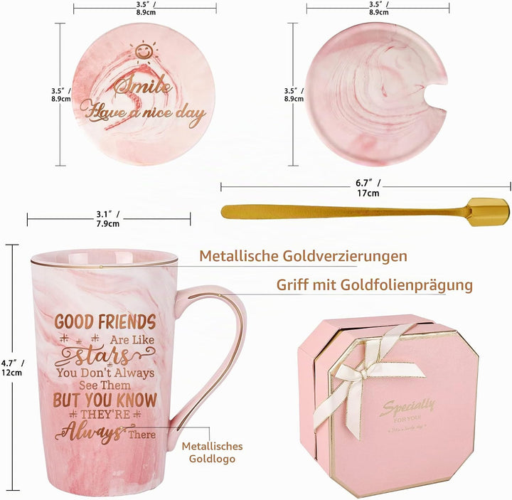 Geburtstagsgeschenke für den besten Freund für Männer,Gute Freunde sind wie Sternbecher,Freundschaft