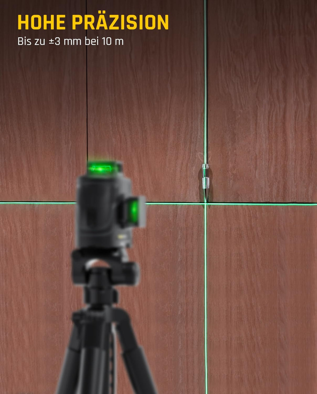 Fanttik D12 PLUS Selbstnivellierend Kreuzlinienlaser, Grün Linienlaser 12 Linien 3×360°, 5200 mAh Ab
