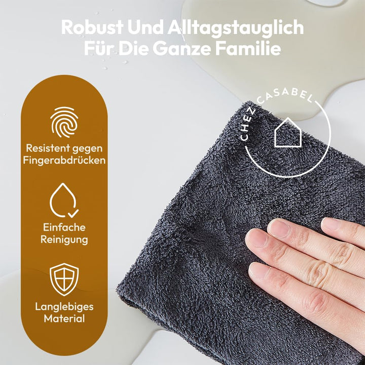 CASABEL Mülleimer Küche 60 L - Mülltrennsystem 3 x 20 L aus Rostfreiem Edelstahl, Rechteckiger Recyc