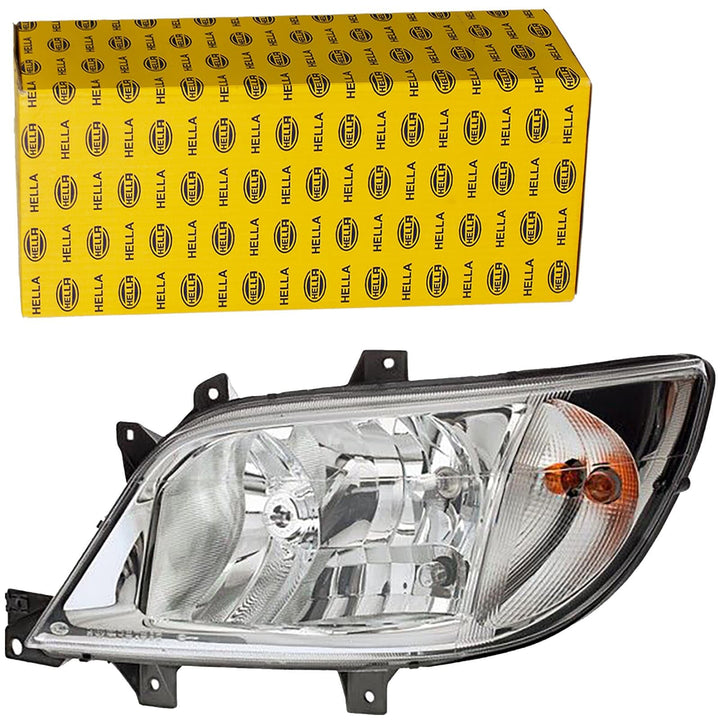 HELLA 1EH 247 005-011 Halogen Scheinwerfer - für u.a. Mercedes-Benz Sprinter 3-T Chassis (903) - SAE