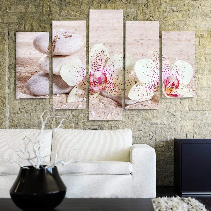 Feeby Frames, Leinwandbild, Bilder, Wand Bild - 5 Teile - Wandbilder, Kunstdruck, 250x120 cm, Typ A,