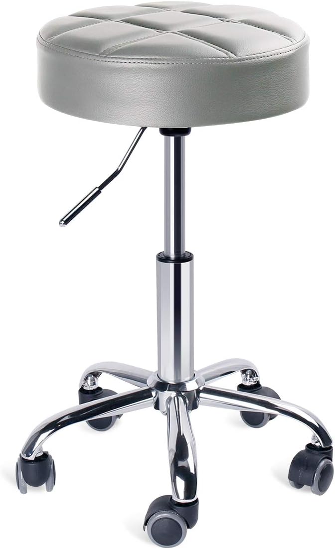 Leader Accessories Drehhocker höhenverstellbar Rollhocker Funktionaler Arbeitshocker Studiohocker im