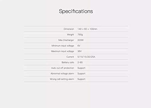 ISDT FD-200 App-Steuerung Lipo Akku Batterie Balance Entlader 200W/25A 2-8s 7-35v Lipo Batterie