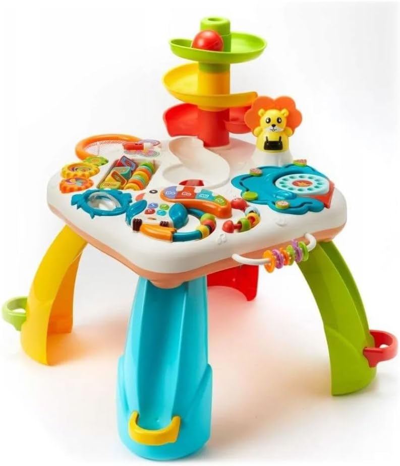 Coil Aktivitätentisch für Babys und Kinder, interaktiver Kugelbahn- und Rutsche-Spieltisch, Lernspie