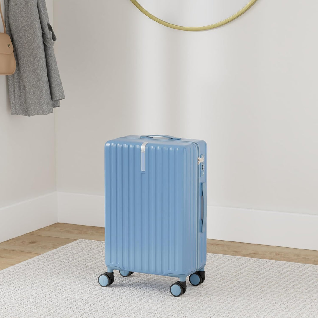 MGOB Koffer Handgepäck Hartschalen in Polycarbonat Reisekoffer mit 4 Rollen und Haken | 55x37x22cm |