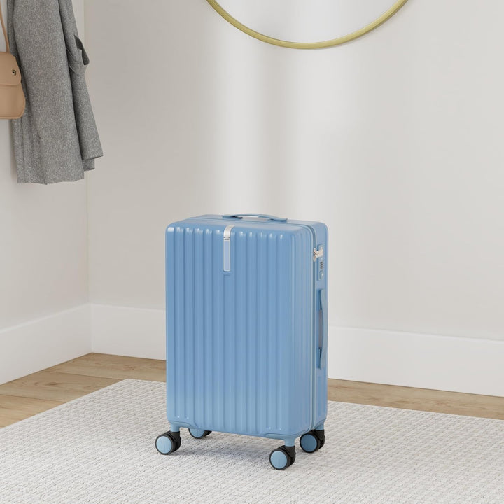 MGOB Koffer Handgepäck Hartschalen in Polycarbonat Reisekoffer mit 4 Rollen und Haken | 55x37x22cm |