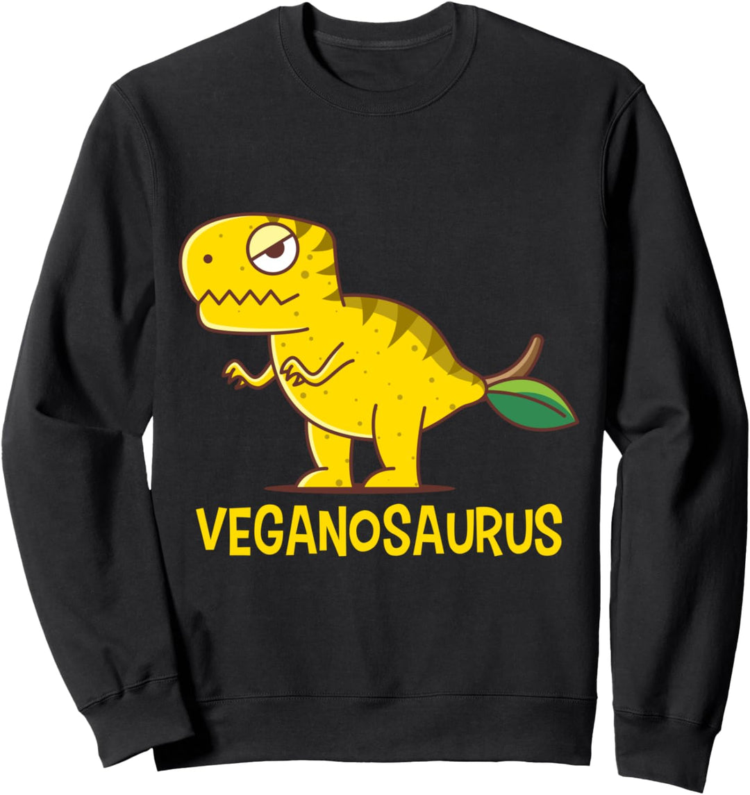 Veganosaurus I Zitrone Dinosaurier Vegan Veggie Veggies Sweatshirt