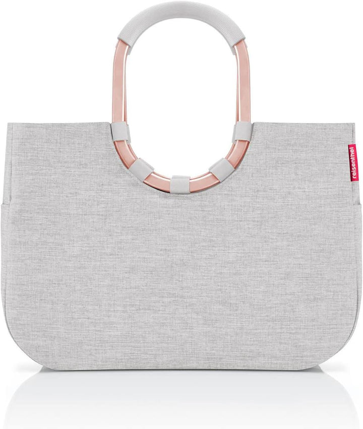 reisenthel loopshopper L – Stabile Tasche mit praktischen Fächern aus recycelten PET-Flaschen – Char