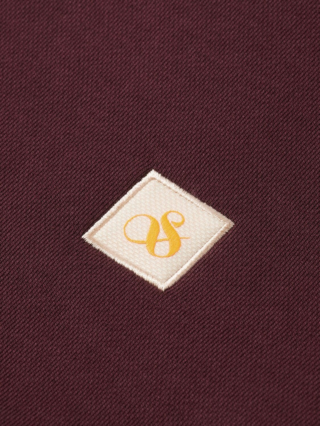 Scotch & Soda Herren Regular Fit Logo Badge Organic Cotton Sweatshirt, Berry Wine 6637