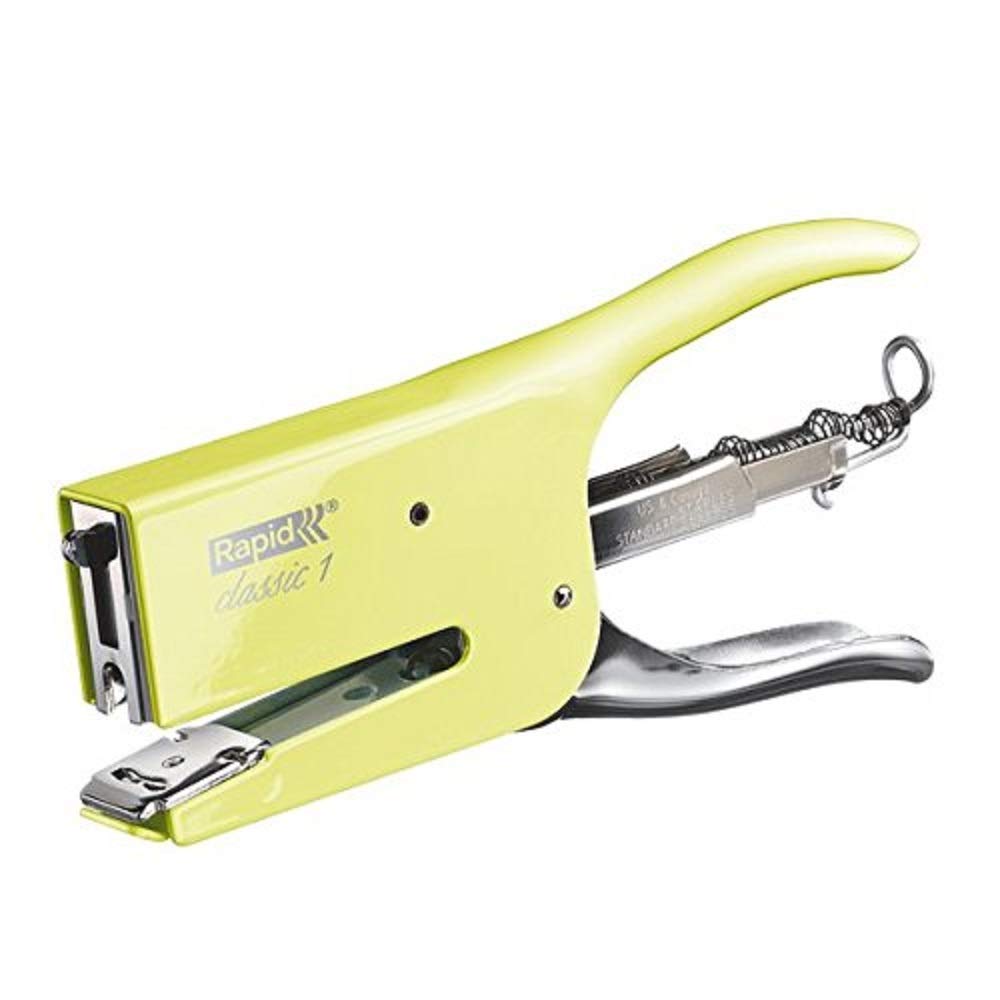 Rapid 5000494 Heftzange K1 (Metall, Heftleistung 50 Blatt, Heftklammerntyp 24) hellgelb mellow yello