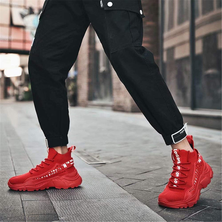 FUSHITON Herren Turnschuhe atmungsaktive Sportschuhe Leichte Freizeitschuhe lässig Strassenlaufschuh