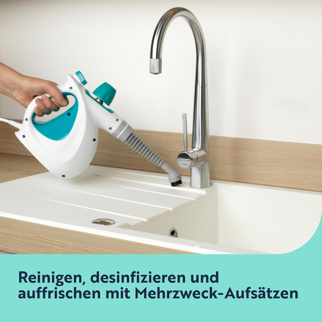 Beldray BEL0701TQN-VDE 10-in-1 Handpolsterung Badfliesen Spiegel Fenster Handdampfreiniger mit europ
