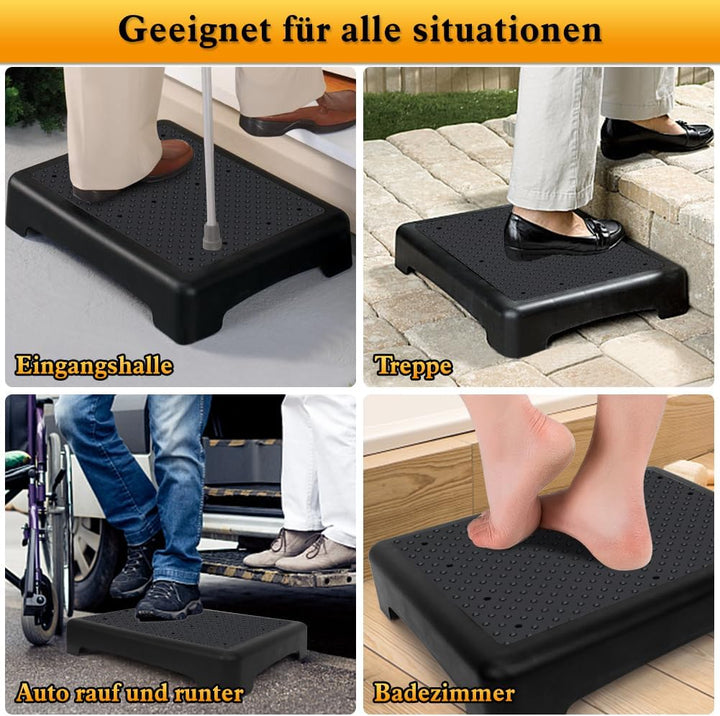 YHANEC Trittstufe Indoor & Outdoor, Steighilfen für ältere Menschen, Fussstützen mit Rutschschutz, H