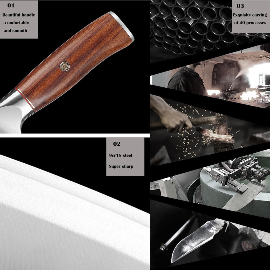 Hackmesser Professionelles chinesisches Kochmesser High Carbon Edelstahl Küchenmesser für Super Shar