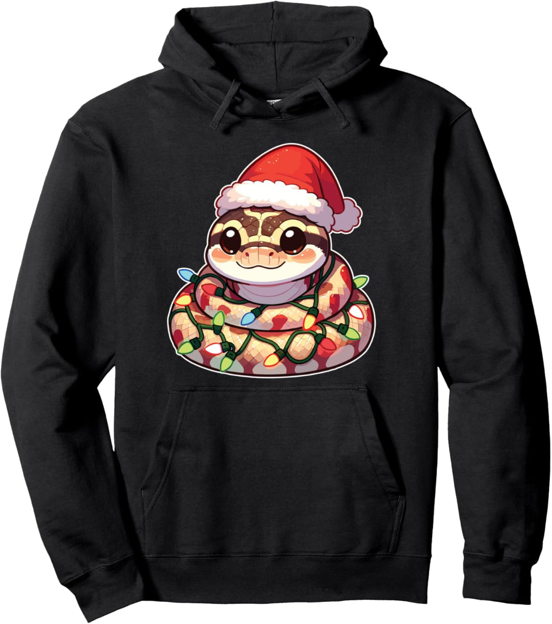Weihnachtsmütze Weihnachten Lichterkette Python Pullover Hoodie