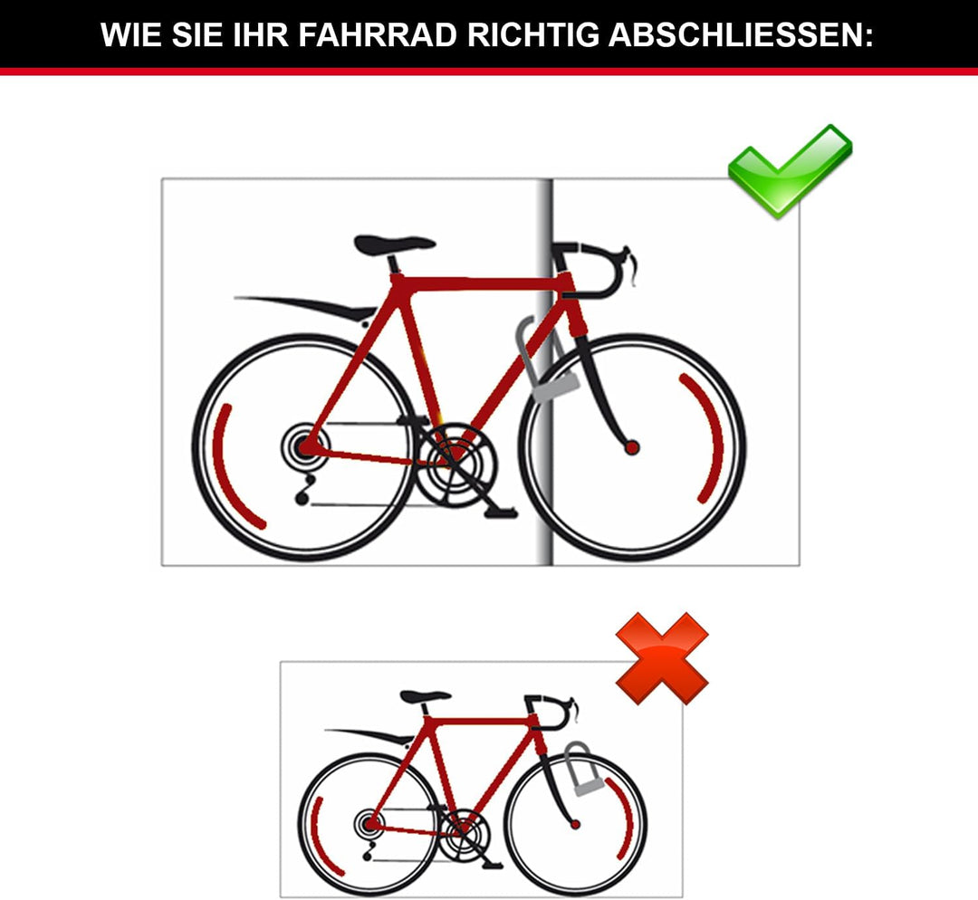 MASTER LOCK Bügelschloss [Schlüsselschloss] [Zertifiziertes Fahrrad Schloss] 8278EURDPRO - Ideal für