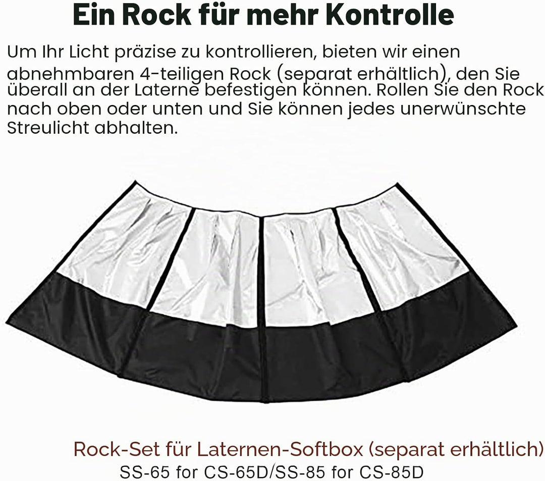Godox CS-65D Laternen-Softbox 25,6"/65cm Soft Lighting Modifikator für Godox SL-60W SL150W II FV150