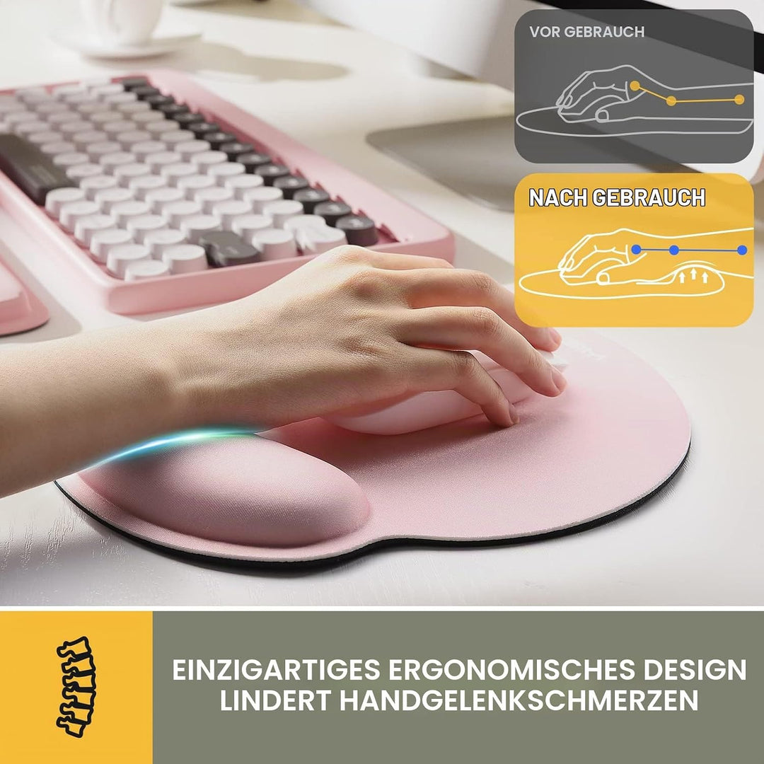 Mousepad mit Handauflage ergonomisches mauspad mit handauflage Gel handgelenkauflage gelkissen handb