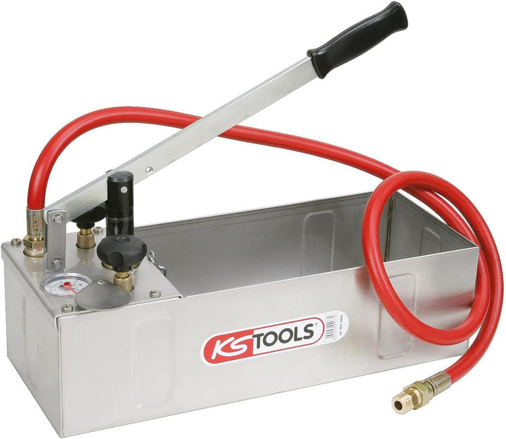KS Tools 902.2004 Edelstahl Druck-Prüfpumpe, 12 Liter
