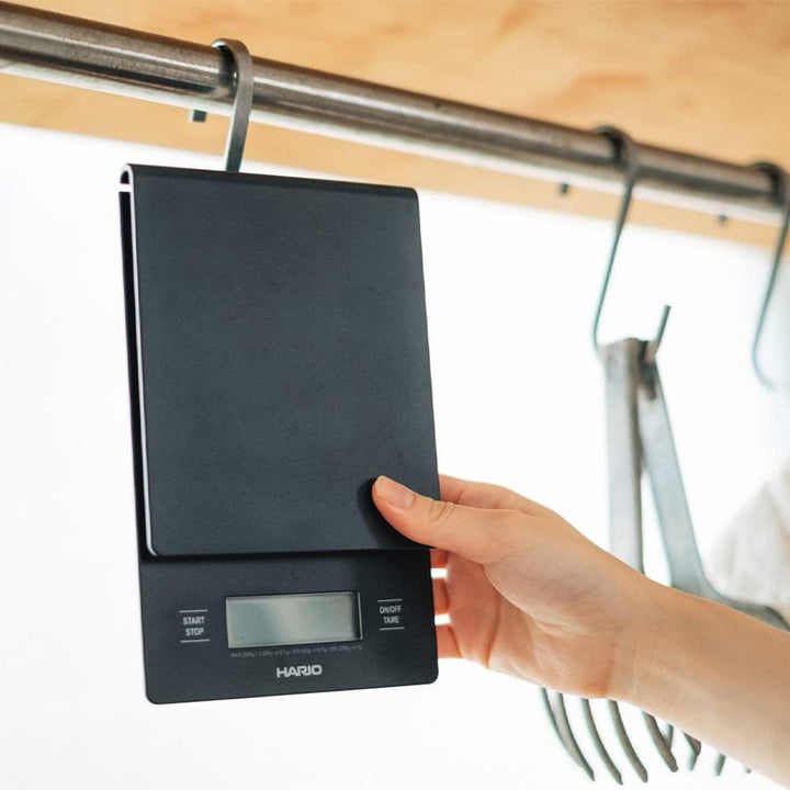 Hario VSTN-2000B Küchenwaage, schwarz schwarz Single, schwarz Single