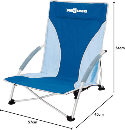 BRUNNER Strandstuhl Cuba blau, Blau