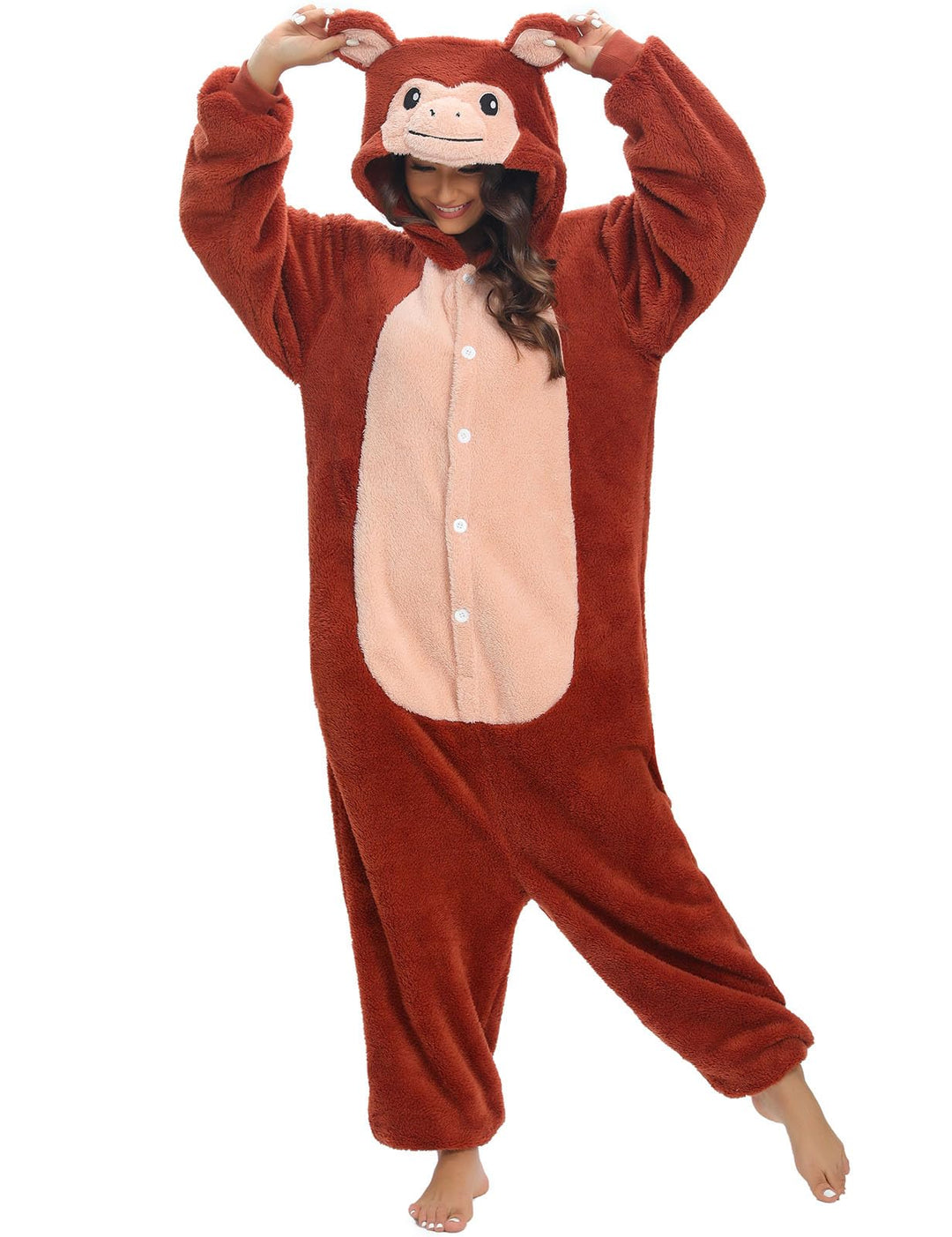 LATH.PIN Pyjamas Jumpsuit Panda Unisex Erwachsene Tier Onesie Cosplay Halloween Karneval Kostüme Dam