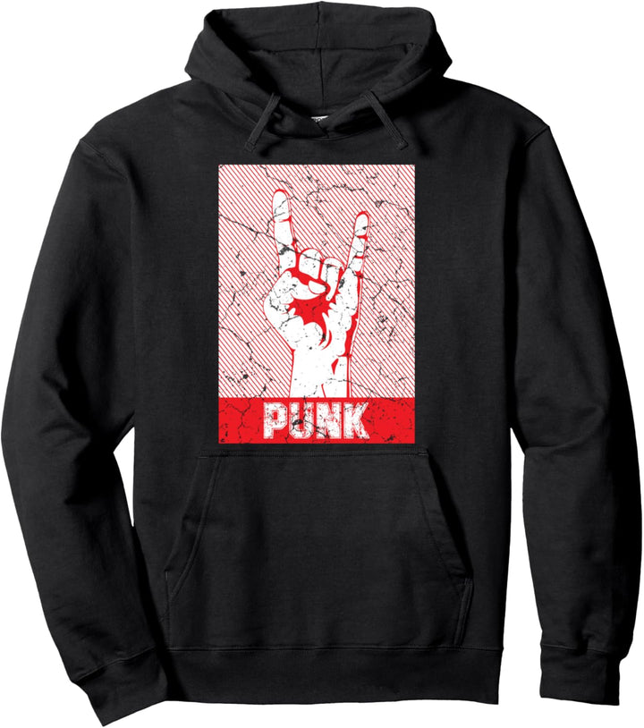 Punkrocker Musik Vintage Punkrock Punks Punk Pullover Hoodie