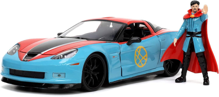 Jada 253225024 Marvel Doctor Strange Chevy Corvette, Mehrfarbig