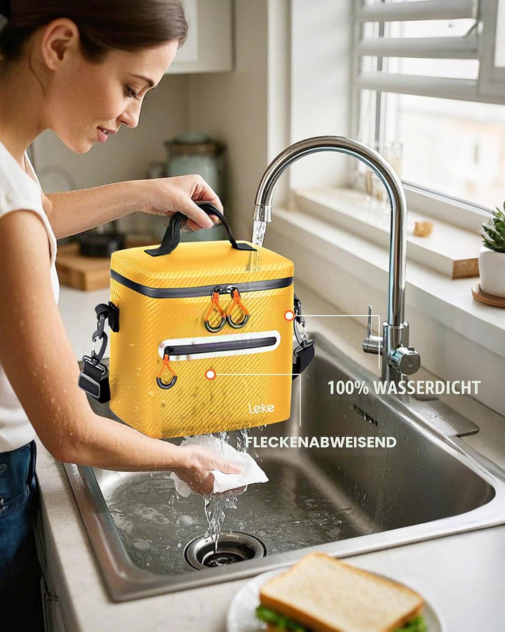 Lekesky 12/20L Verstärkter Isolierter Kühltasche – Tragbarer Kühltasche, Wasserdichter &amp; Undichtheit