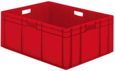 Euro-Format-Stapelbehälter, Wände und Boden geschlossen - LxBxH 800 x 600 x 320 mm - blau, VE 2 Stk