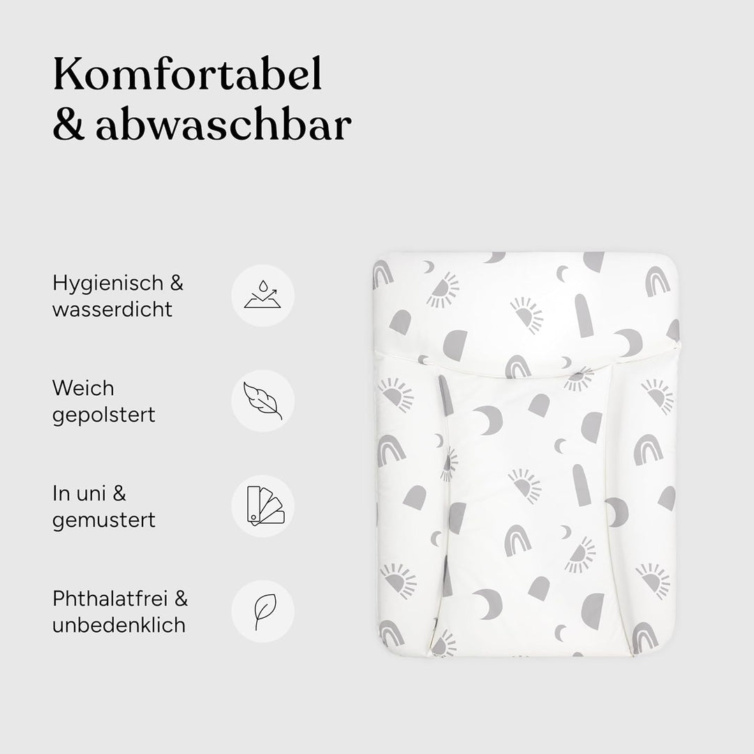 Ehrenkind® Abwaschbare Wickelauflage - Hygienisch, Sicher und Vielseitig in Hellblau | Wickelauflage