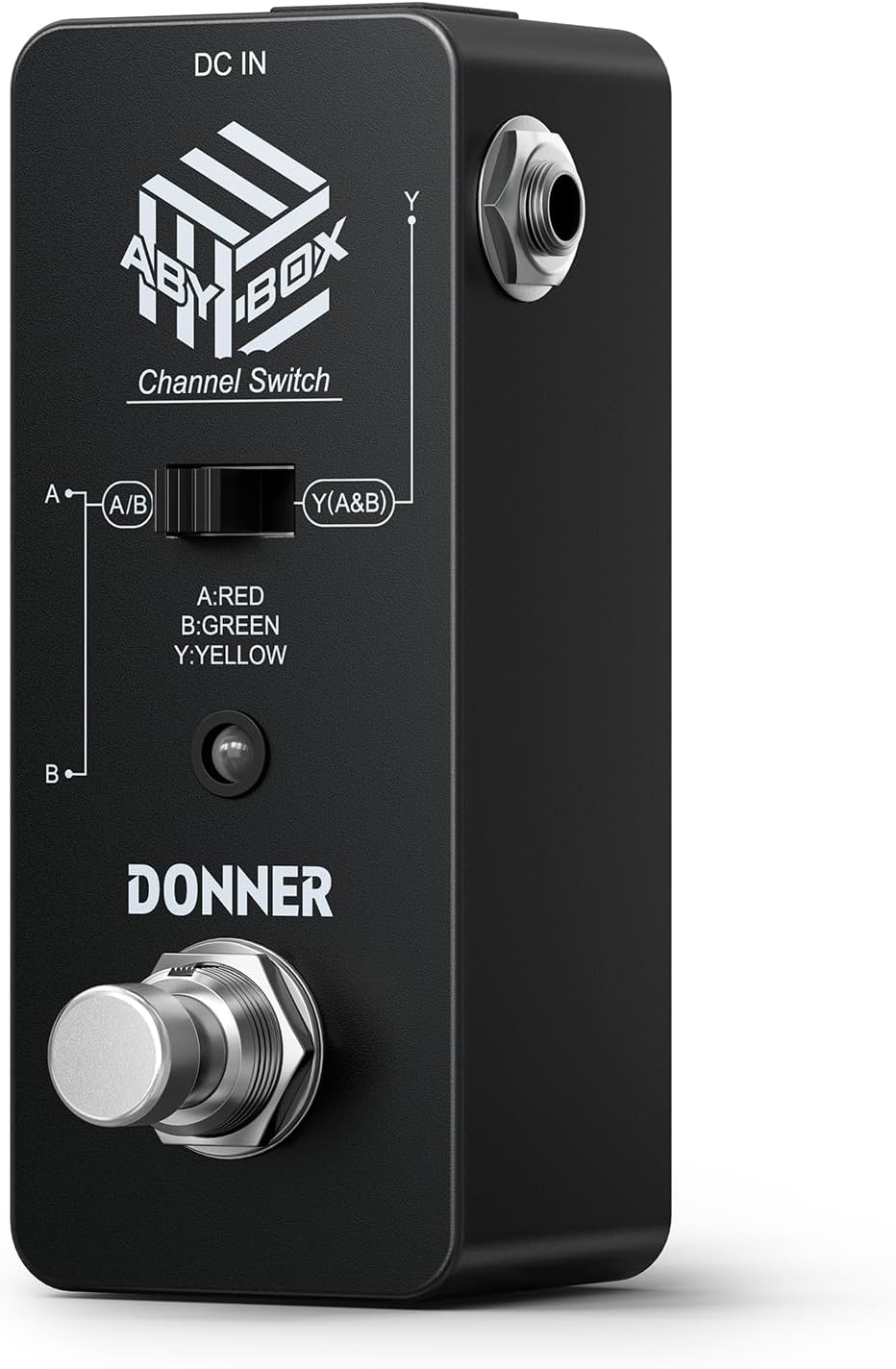 Donner ABY Box Line Selector AB Schalter Mini-Gitarren-Effektpedal True Bypass Schwarz：ABY pedal, Sc