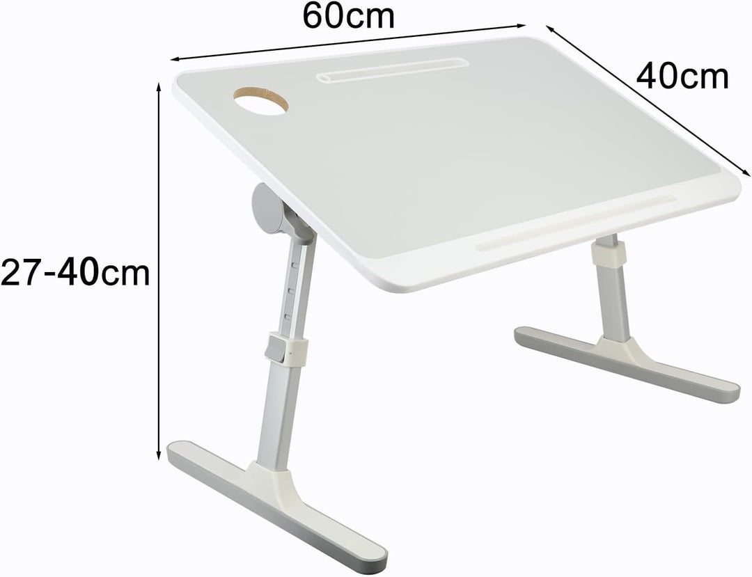 Laptop Bett Tablett Tisch, tragbarer Mini Lap Desk für Beine, höhenverstellbarer Laptop Bettständer,