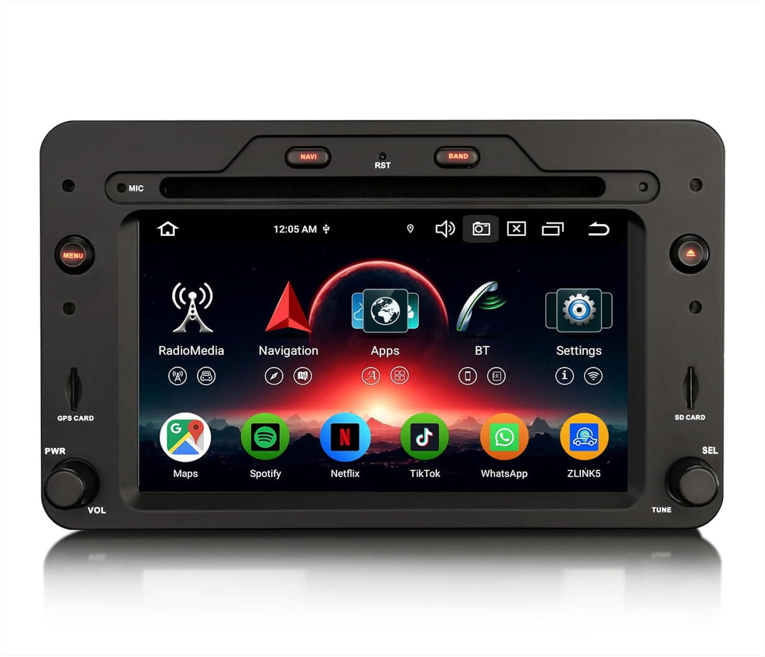 Erisin 8-Kern 4GB+64GB Android 14 Autoradio Bluetooth GPS Navi Für Alfa Romeo Brera Spider 159 Sport