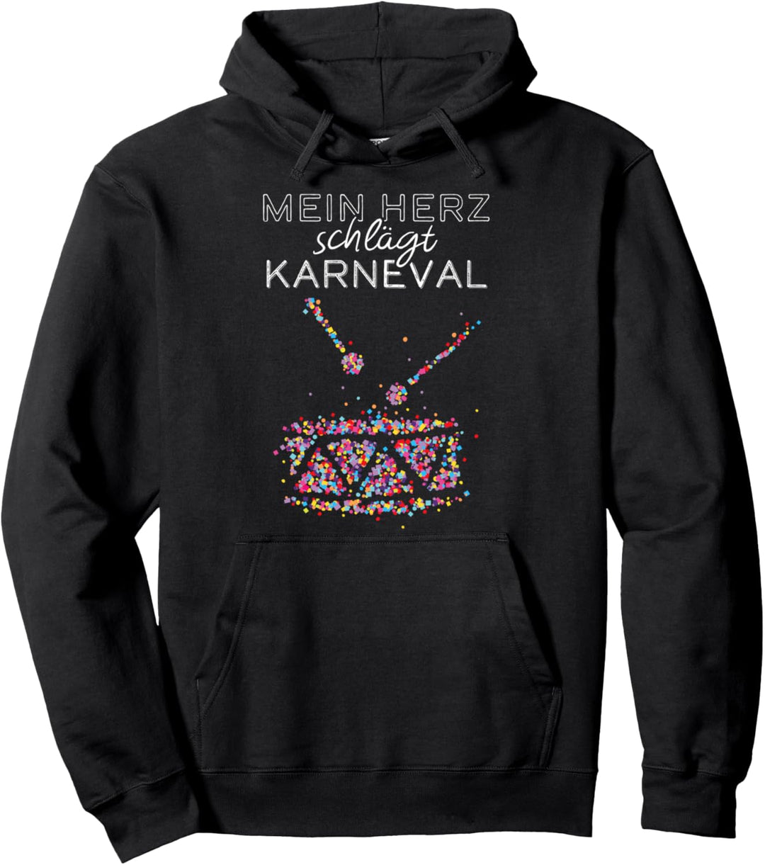 Trommel Trommler Karneval Köln Konfetti Kölle Alaaf Fasching Pullover Hoodie