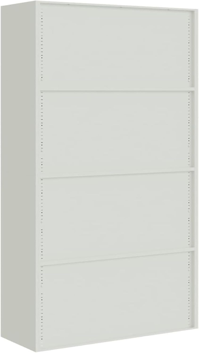 GuyAna Aktenschrank Hellgrau 105x40x180 cm Stahl Schrank BüRo Ordnerschrank AktenschräNke Stahlschra