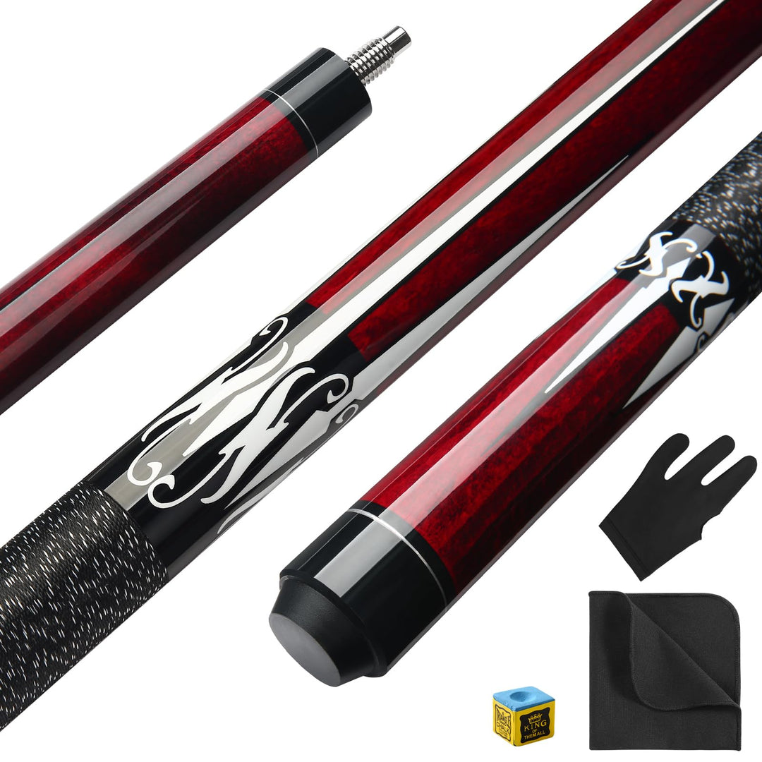 Pool Queue, 58 Zoll Billard Queue Kanadischer Ahornholz Pool Cue 13mm Spitzen für Professionelle Bil