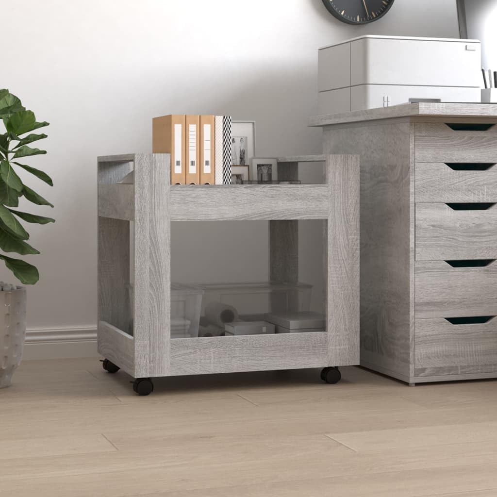 vidaXL Bürowagen, Rollcontainer mit viel Stauraum, Rollschrank für Wohnzimmer Büro Schlafzimmer, Bür