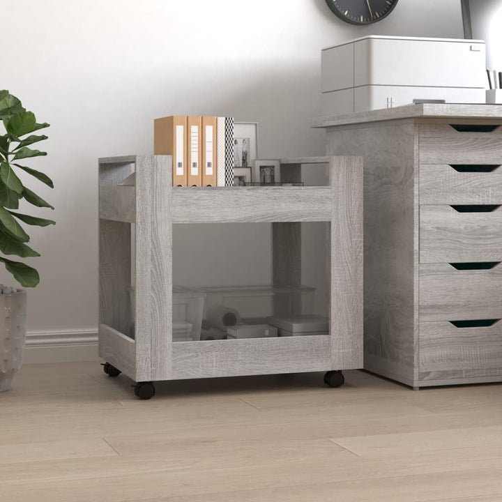 vidaXL Bürowagen, Rollcontainer mit viel Stauraum, Rollschrank für Wohnzimmer Büro Schlafzimmer, Bür
