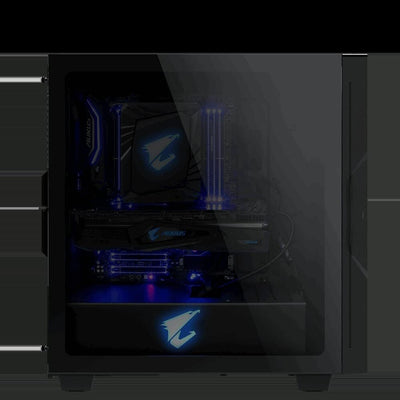 Gigabyte Case|GIGABYTE|AORUS C300 Glass|MidiTower|Not Included|ATX|MicroATX|MiniITX|Colour Black|GB-