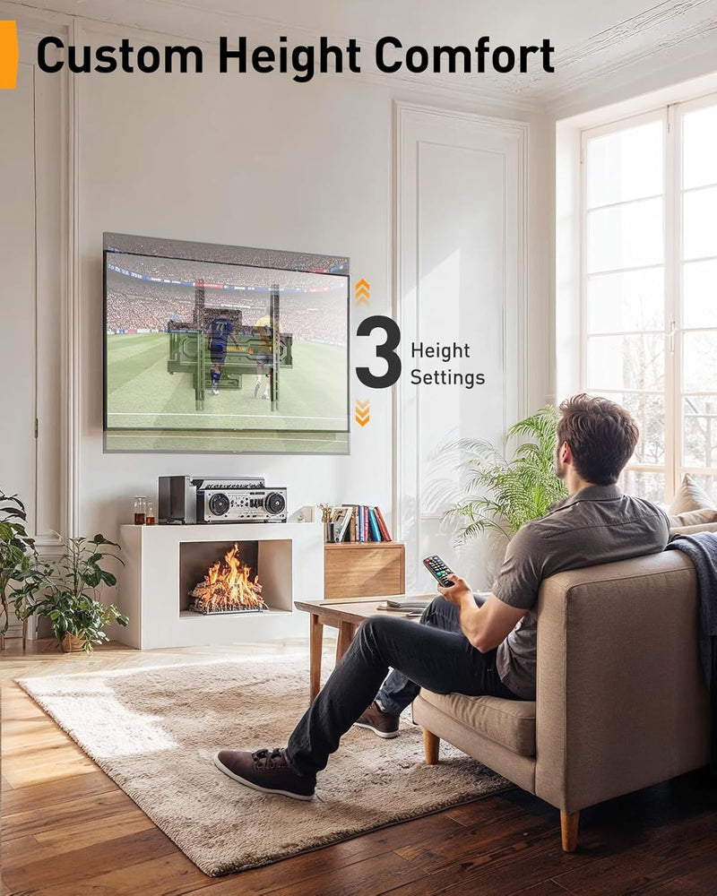 Perlegear TV Wandhalterung für 23-65 Zoll TVs bis 45 kg, Wandhalterung Fernseher Schwenkbar mit 460m